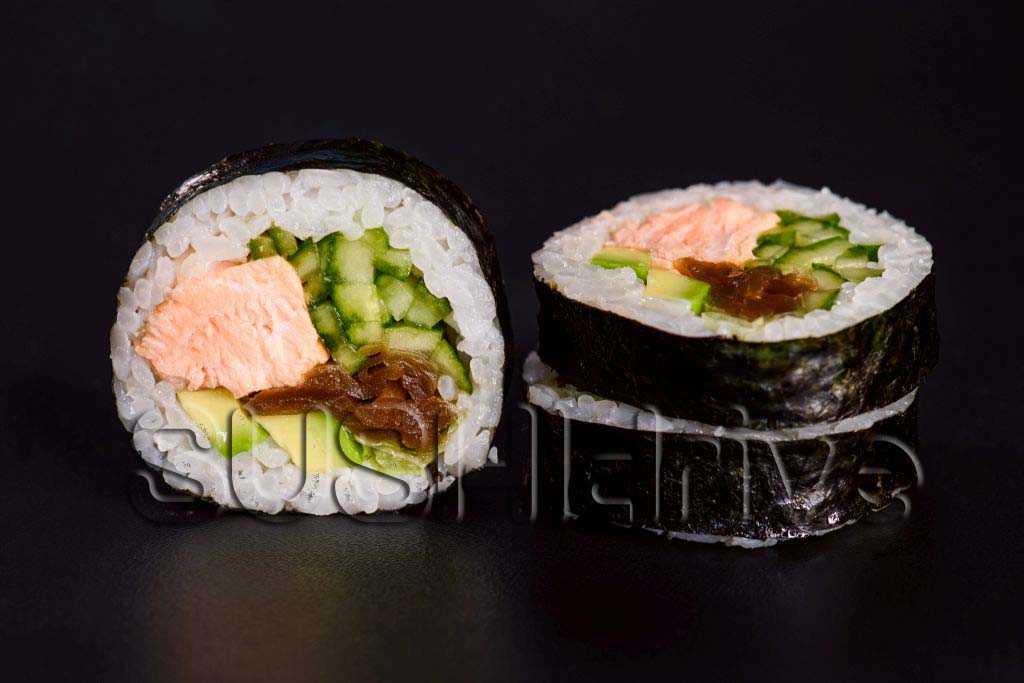 Futomak z łososiem teriyaki 6 szt