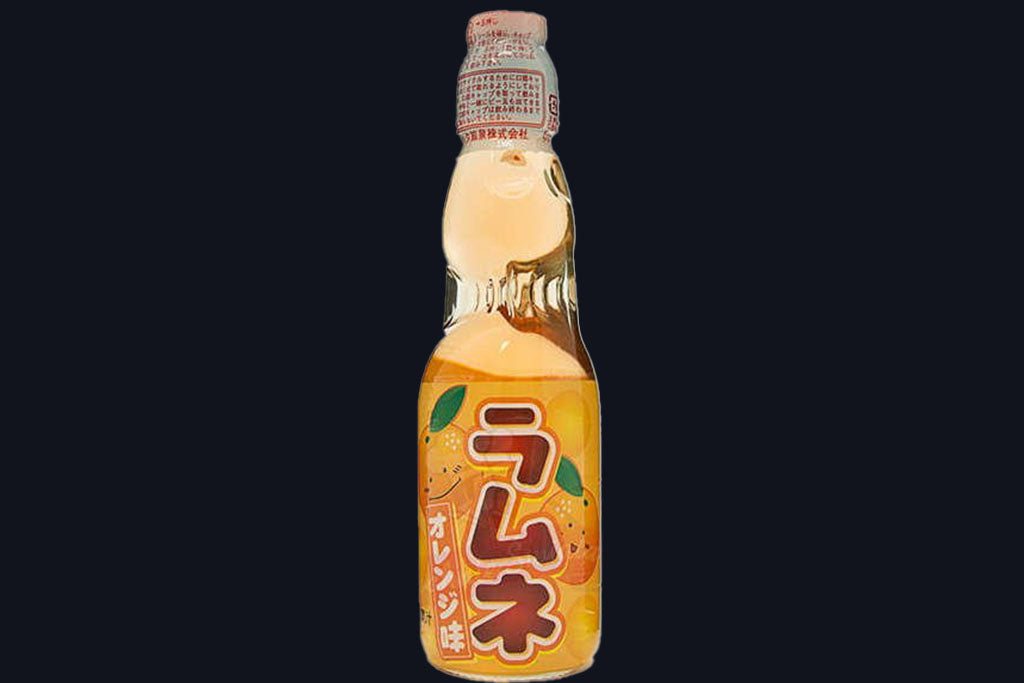 Ramune oranżada japońska, smak pomarańczowy